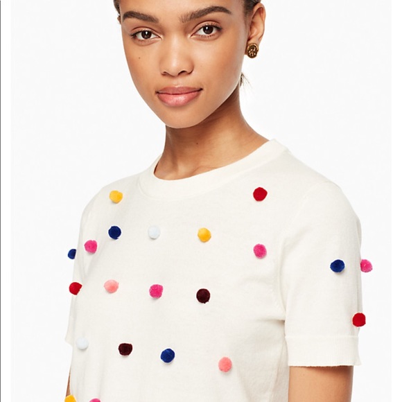 kate spade Sweaters - Kate Spade Pom Pom sweater